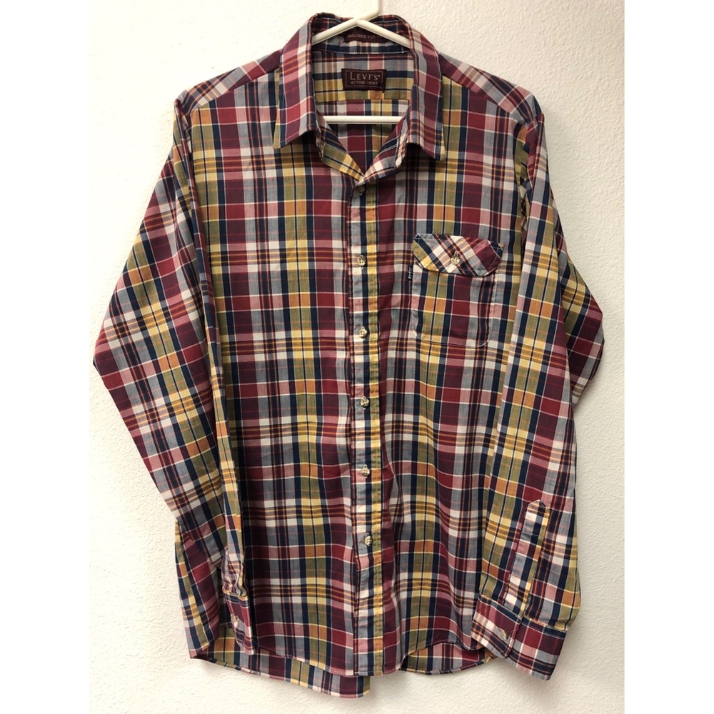 Vintage Men’s Levi Action Multicolored Flannel